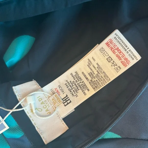 Jacadi Blue and Green Formal Dress - Picture 5 of 10